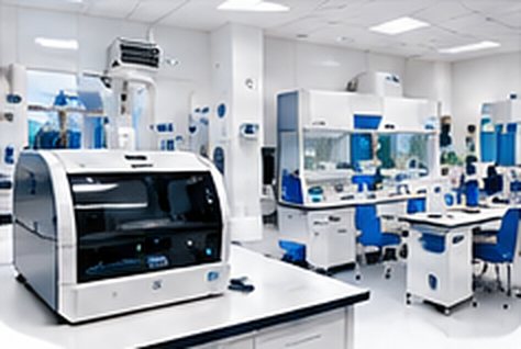 جهاز تحليل مختبري في معمل جامعي